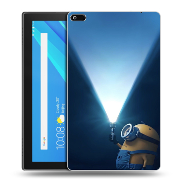 Силиконовый чехол на Lenovo Tab 4 8 с принтом Миньоны