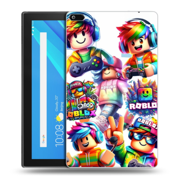 Силиконовый чехол на Lenovo Tab 4 8 с принтом Roblox Роблокс