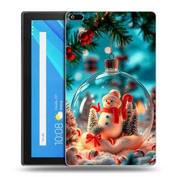 Силиконовый чехол на Lenovo Tab 4 8 с принтом Новый год Силиконовый чехол на Lenovo Tab 4 8 с принтом Новый год