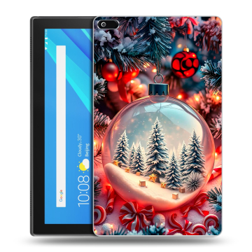 Силиконовый чехол на Lenovo Tab 4 8 с принтом Новый год Силиконовый чехол на Lenovo Tab 4 8 с принтом Новый год
