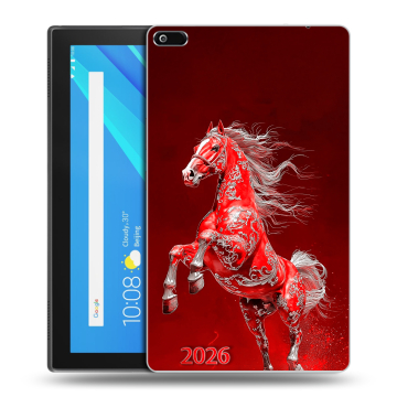 Силиконовый чехол на Lenovo Tab 4 8 с принтом Новый год Силиконовый чехол на Lenovo Tab 4 8 с принтом Новый год