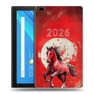 Силиконовый чехол на Lenovo Tab 4 8 с принтом Новый год Силиконовый чехол на Lenovo Tab 4 8 с принтом Новый год