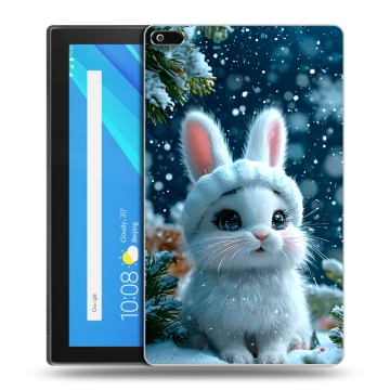 Силиконовый чехол на Lenovo Tab 4 8 с принтом Новый год Силиконовый чехол на Lenovo Tab 4 8 с принтом Новый год