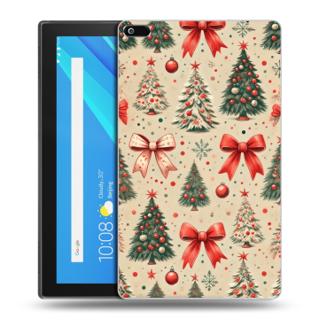 Силиконовый чехол на Lenovo Tab 4 8 с принтом Новый год Силиконовый чехол на Lenovo Tab 4 8 с принтом Новый год