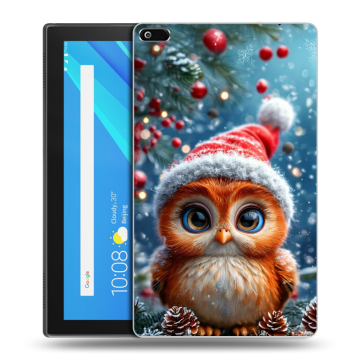 Силиконовый чехол на Lenovo Tab 4 8 с принтом Новый год