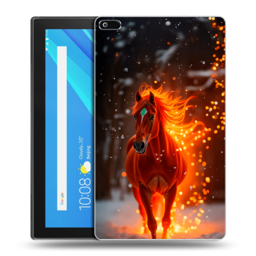 Силиконовый чехол на Lenovo Tab 4 8 с принтом Новый год