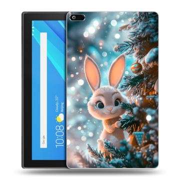 Силиконовый чехол на Lenovo Tab 4 8 с принтом Новый год