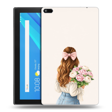 Силиконовый чехол на Lenovo Tab 4 8 с принтом женский