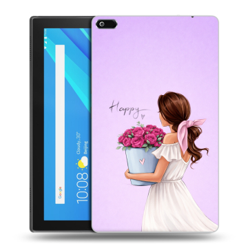 Силиконовый чехол на Lenovo Tab 4 8 с принтом женский