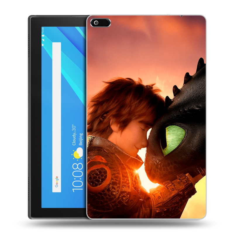 Силиконовый чехол на Lenovo Tab 4 8 с принтом Как приручить дракона Силиконовый чехол на Lenovo Tab 4 8 с принтом Как приручить дракона