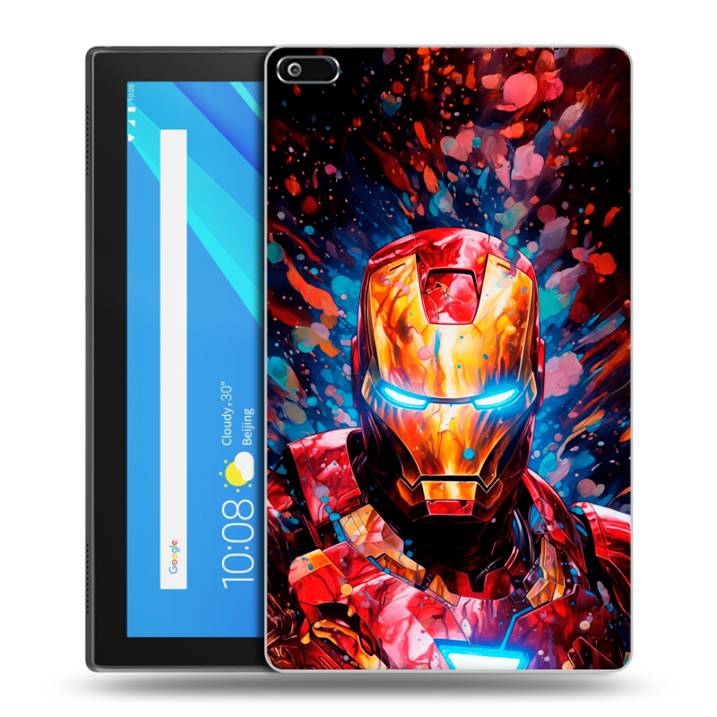 Силиконовый чехол на Lenovo Tab 4 8 с принтом Железный человек Ironman Силиконовый чехол на Lenovo Tab 4 8 с принтом Железный человек Ironman