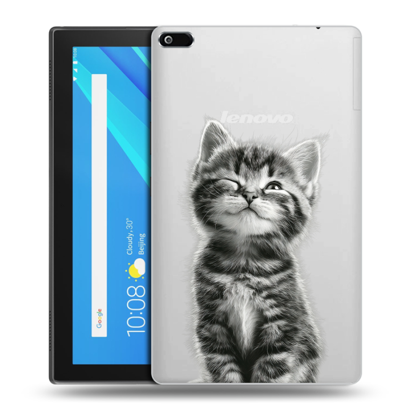 Силиконовый чехол на Lenovo Tab 4 8 с принтом Котенок Силиконовый чехол на Lenovo Tab 4 8 с принтом Котенок