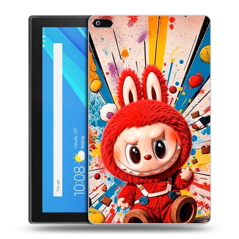 Силиконовый чехол на Lenovo Tab 4 8 с принтом Labubu Лабубу Силиконовый чехол на Lenovo Tab 4 8 с принтом Labubu Лабубу