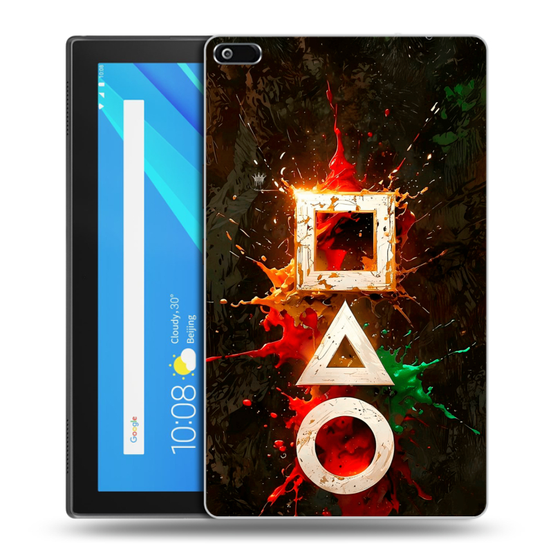 Силиконовый чехол на Lenovo Tab 4 8 с принтом Squid Game Игра кальмара Силиконовый чехол на Lenovo Tab 4 8 с принтом Squid Game Игра кальмара