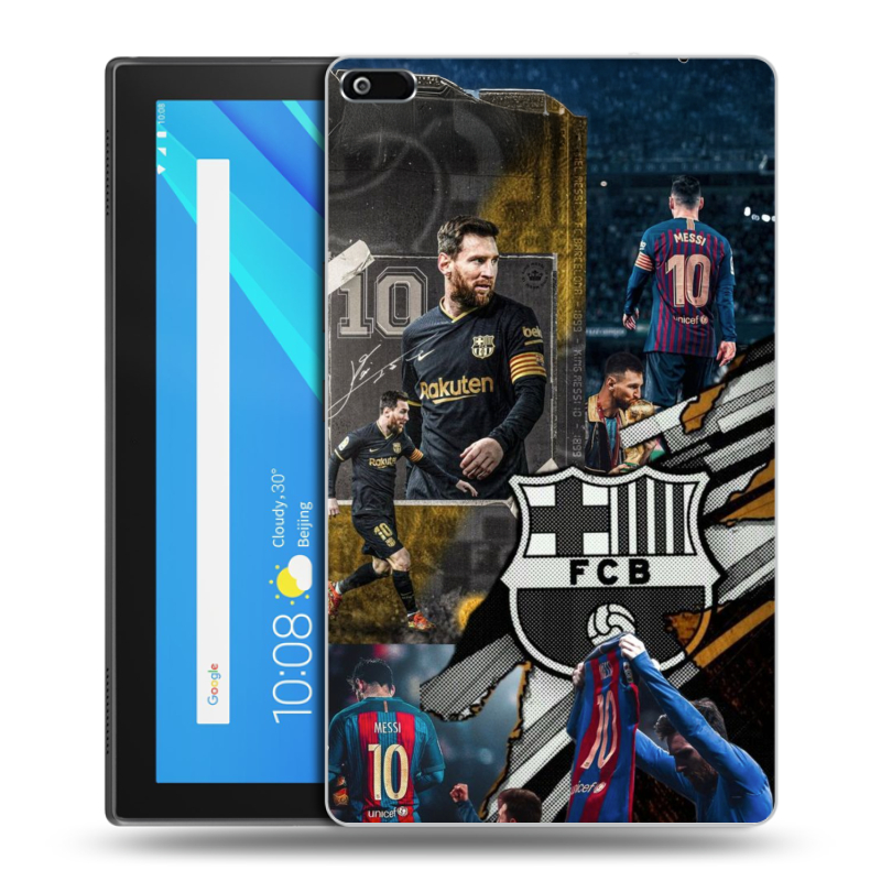 Силиконовый чехол на планшета Lenovo Tab 4 8 с принтом Messi Barcelona Силиконовый чехол на планшета Lenovo Tab 4 8 с принтом Messi Barcelona