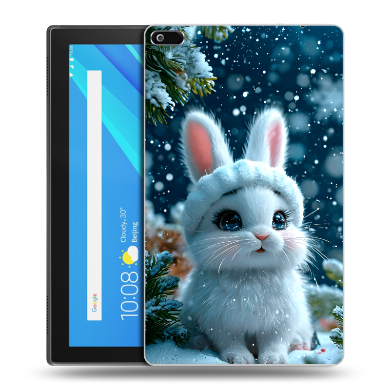 Силиконовый чехол на Lenovo Tab 4 8 с принтом Новый год Силиконовый чехол на Lenovo Tab 4 8 с принтом Новый год