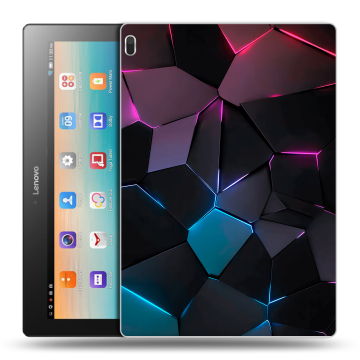 Силиконовый чехол на планшета Lenovo Tab 4 10 с принтом Геометрия неона Силиконовый чехол на планшета Lenovo Tab 4 10 с принтом Геометрия неона