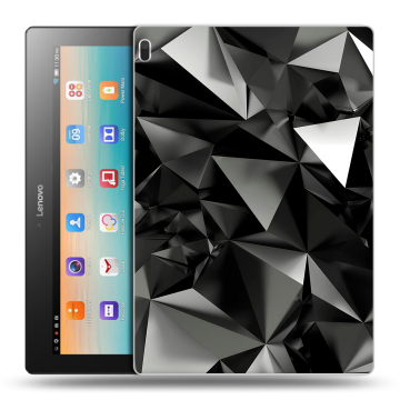 Силиконовый чехол на планшета Lenovo Tab 4 10 с принтом Черные кристаллы Силиконовый чехол на планшета Lenovo Tab 4 10 с принтом Черные кристаллы