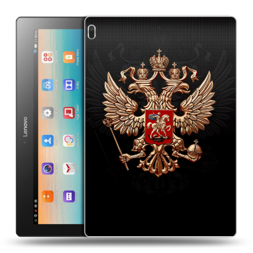 Силиконовый чехол на Lenovo Tab 4 10 с принтом Герб России