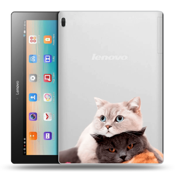Силиконовый чехол на планшета Lenovo Tab 4 10 с принтом Кошки Силиконовый чехол на планшета Lenovo Tab 4 10 с принтом Кошки
