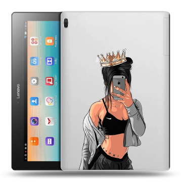 Силиконовый чехол на планшета Lenovo Tab 4 10 с принтом Женские принты Силиконовый чехол на планшета Lenovo Tab 4 10 с принтом Женские принты