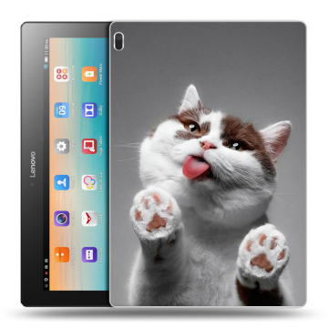 Силиконовый чехол на планшета Lenovo Tab 4 10 с принтом Коты Силиконовый чехол на планшета Lenovo Tab 4 10 с принтом Коты