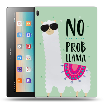 Силиконовый чехол на планшета Lenovo Tab 4 10 с принтом Лама Силиконовый чехол на планшета Lenovo Tab 4 10 с принтом Лама