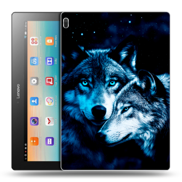 Силиконовый чехол на планшета Lenovo Tab 4 10 с принтом Волки Силиконовый чехол на планшета Lenovo Tab 4 10 с принтом Волки