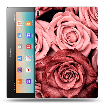 Силиконовый чехол на планшета Lenovo Tab 4 10 с принтом Цветы розы Силиконовый чехол на планшета Lenovo Tab 4 10 с принтом Цветы розы