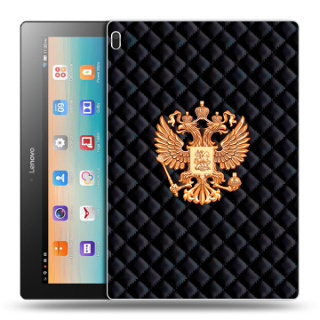 Силиконовый чехол на Lenovo Tab 4 10 с принтом Герб России принт