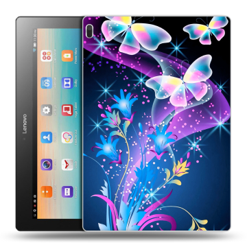 Силиконовый чехол на Lenovo Tab 4 10 с принтом Бабочки