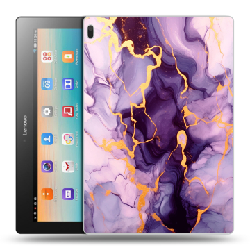 Силиконовый чехол на Lenovo Tab 4 10 с принтом Мрамор