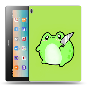 Силиконовый чехол на Lenovo Tab 4 10 с принтом Лягушенок