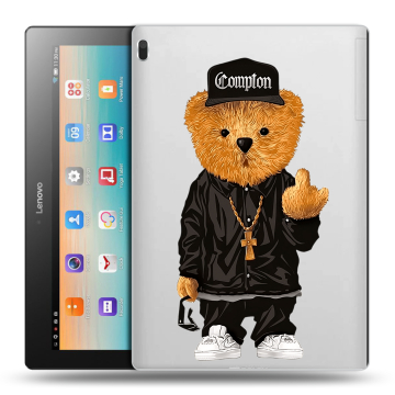 Силиконовый чехол на Lenovo Tab 4 10 с принтом Мишка