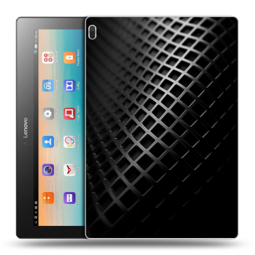 Силиконовый чехол на Lenovo Tab 4 10 с принтом Текстура металла