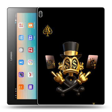 Силиконовый чехол на Lenovo Tab 4 10 с принтом Золотой скрудж макдак
