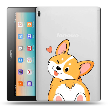 Силиконовый чехол на Lenovo Tab 4 10 с принтом Корги