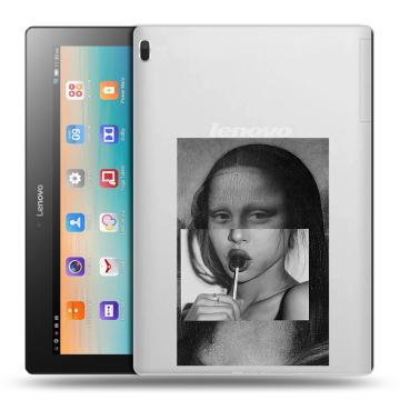 Силиконовый чехол на Lenovo Tab 4 10 с принтом Мона Лиза