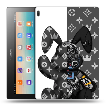 Силиконовый чехол на Lenovo Tab 4 10 с принтом Луи робот