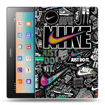 Силиконовый чехол на Lenovo Tab 4 10 с принтом Найк