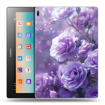 Силиконовый чехол на Lenovo Tab 4 10 с принтом Розы цветы