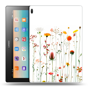Силиконовый чехол на Lenovo Tab 4 10 с принтом цветы