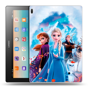 Силиконовый чехол на Lenovo Tab 4 10 с принтом Холодное сердце Frozen