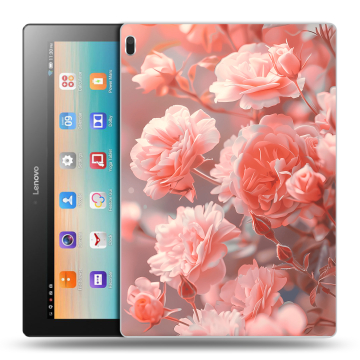 Силиконовый чехол на Lenovo Tab 4 10 с принтом Розы цветы