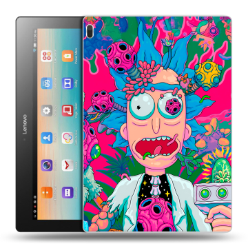 Силиконовый чехол на Lenovo Tab 4 10 с принтом Рик и Морти Rick Morty