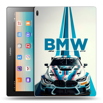 Силиконовый чехол на Lenovo Tab 4 10 с принтом БМВ BMW
