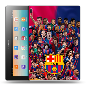Силиконовый чехол на Lenovo Tab 4 10 с принтом Барселона Barcelona