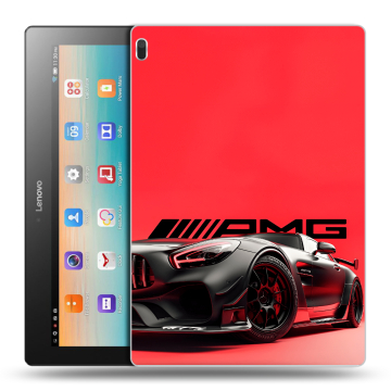 Силиконовый чехол на Lenovo Tab 4 10 с принтом Мерседес Mercedes AMG