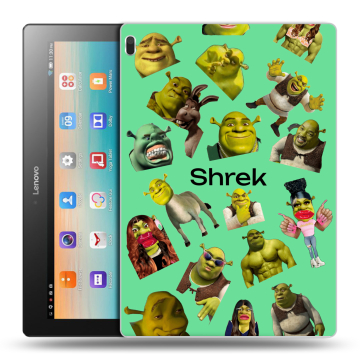 Силиконовый чехол на Lenovo Tab 4 10 с принтом Шрек Shrek