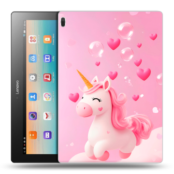 Силиконовый чехол на Lenovo Tab 4 10 с принтом Единорог